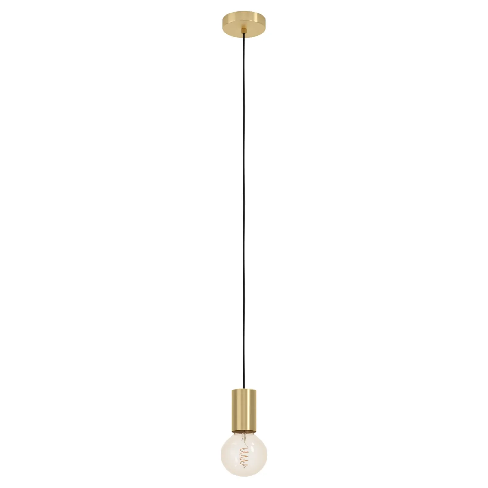 Hängeleuchte Pozueta 1, einflammig, messing