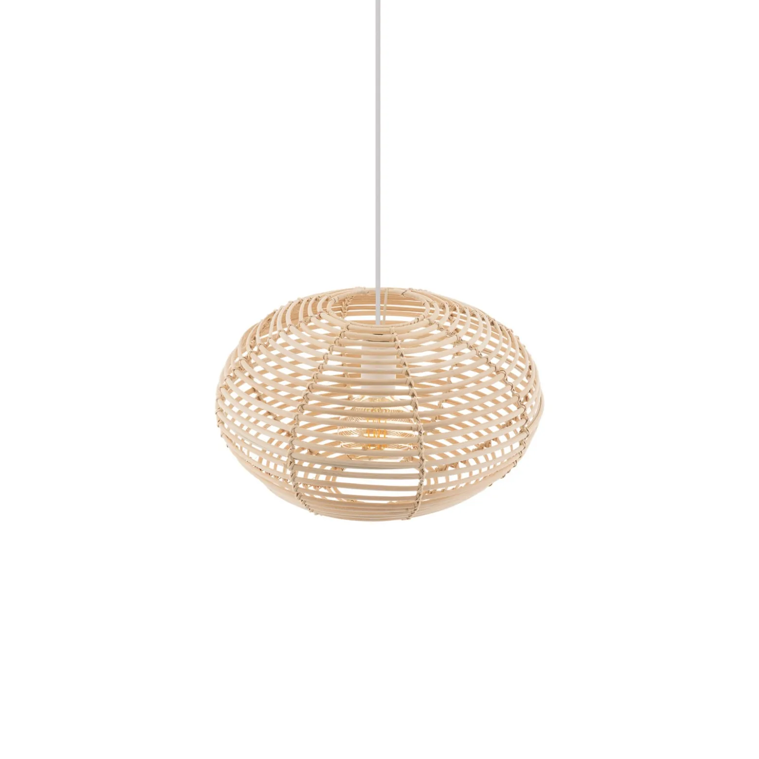 Hängeleuchte RATTAN, Ø 40 cm, naturbraun, Rattan, E27