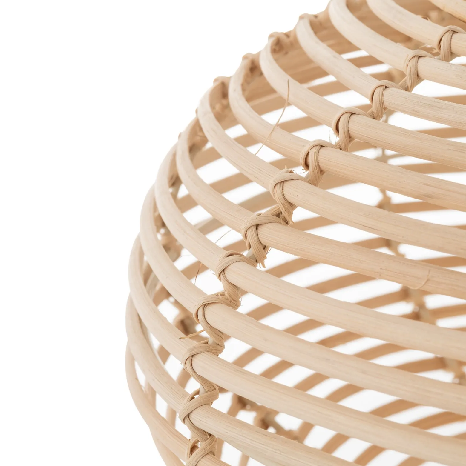 Hängeleuchte RATTAN, Ø 40 cm, naturbraun, Rattan, E27
