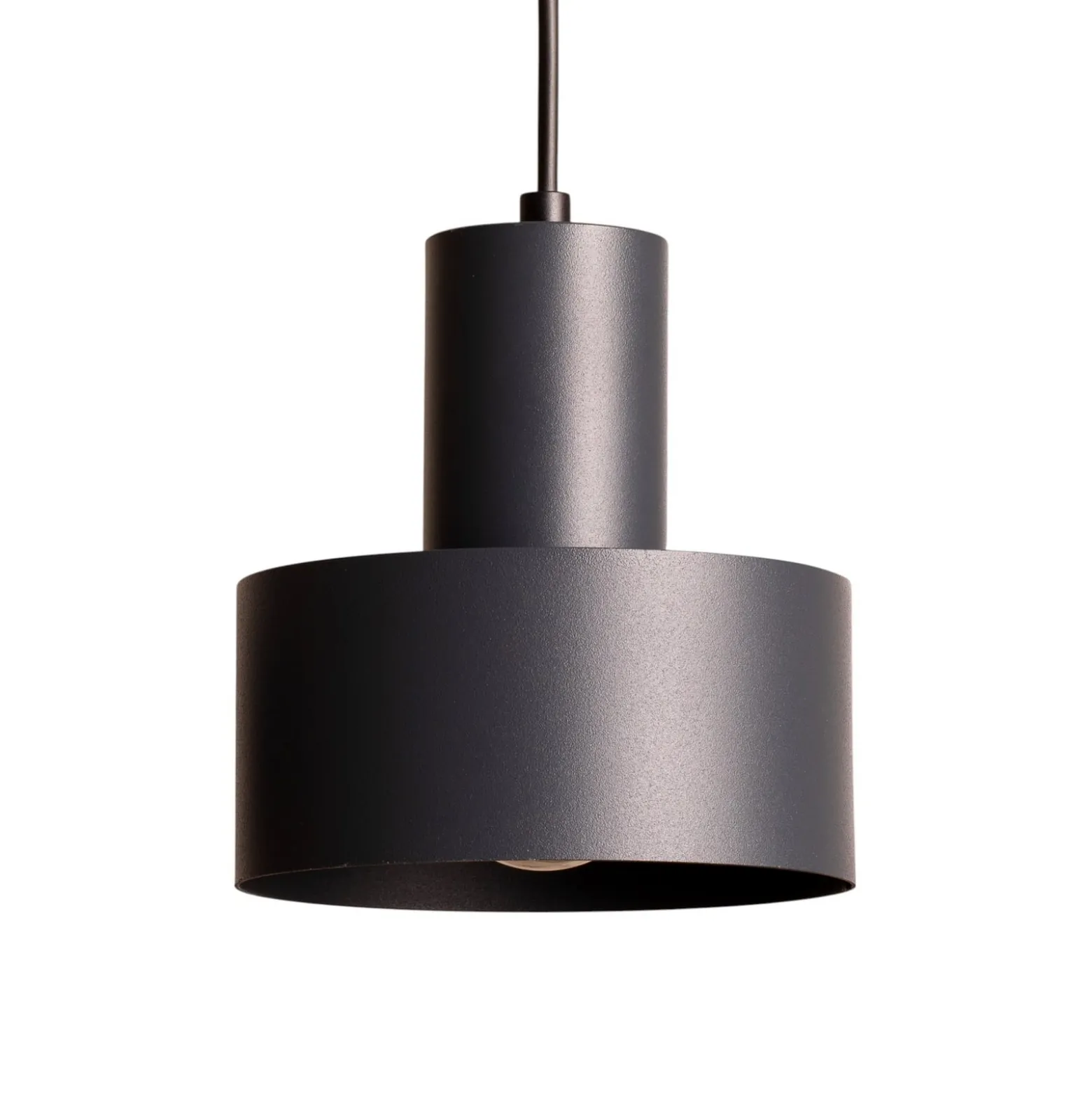 Hängeleuchte Rif 3, anthrazit, rund, 3-flammig, Ø 33 cm
