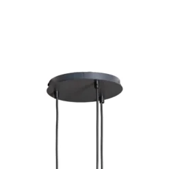 Hängeleuchte Rif 3, anthrazit, rund, 3-flammig, Ø 33 cm