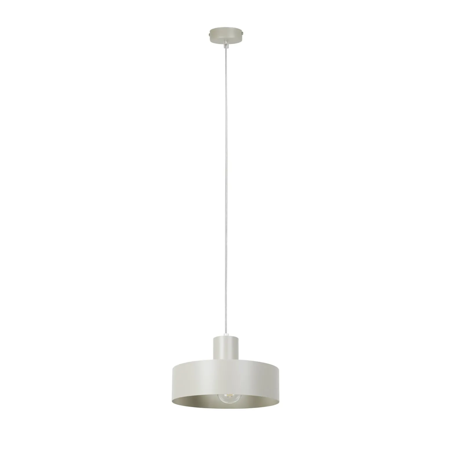 Hängeleuchte Rif M, taupe, 1-flammig, Ø 25 cm, Stahl
