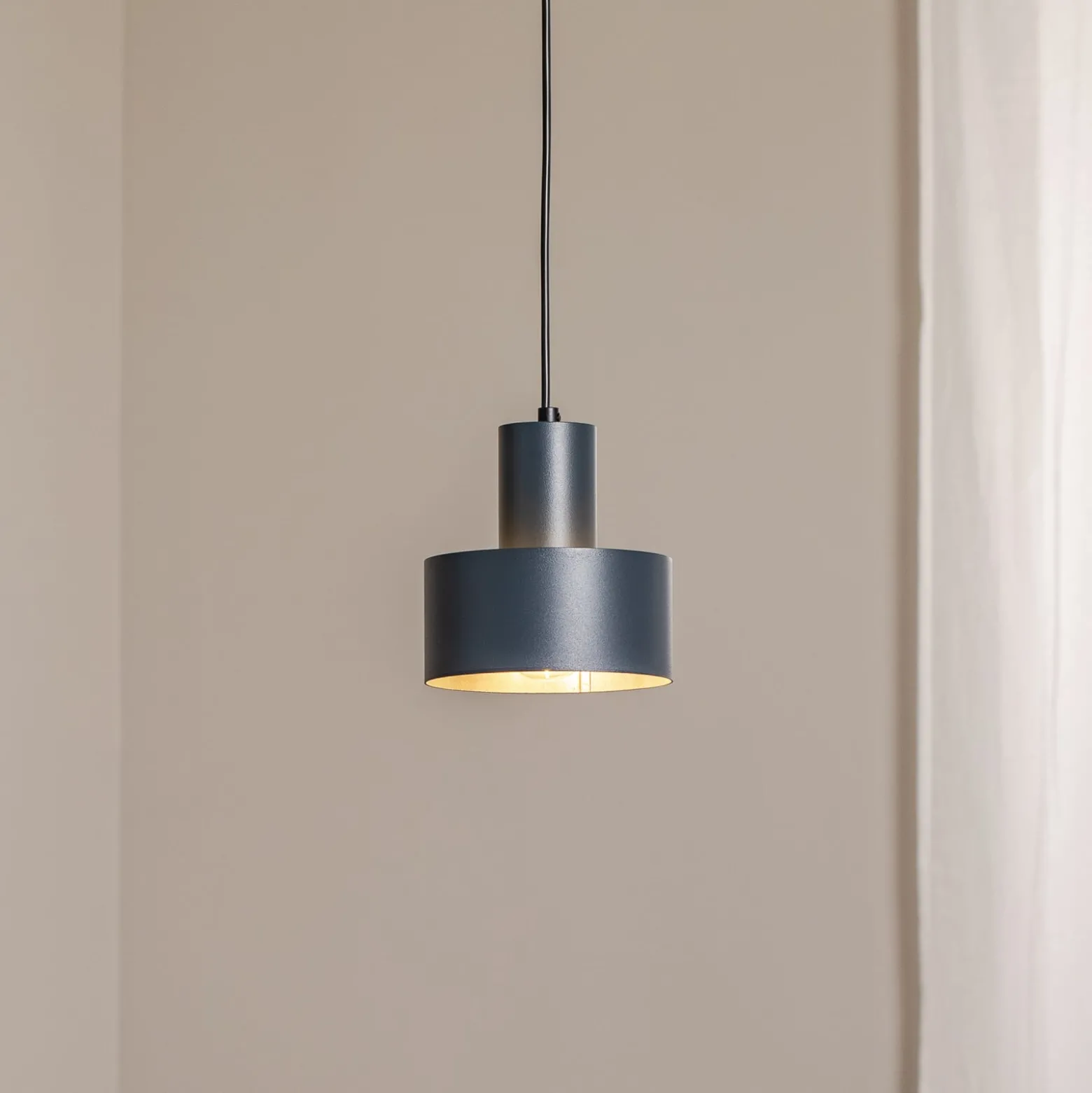 Hängeleuchte Rif S, anthrazit, 1-flammig, Ø 15 cm, Stahl