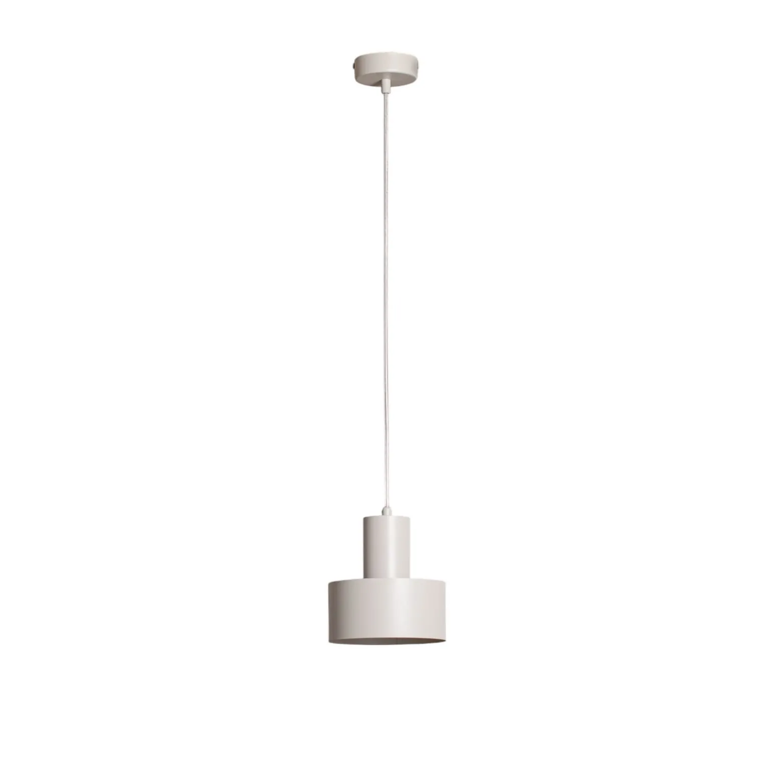 Hängeleuchte Rif S, taupe, 1-flammig, Ø 15 cm, Stahl