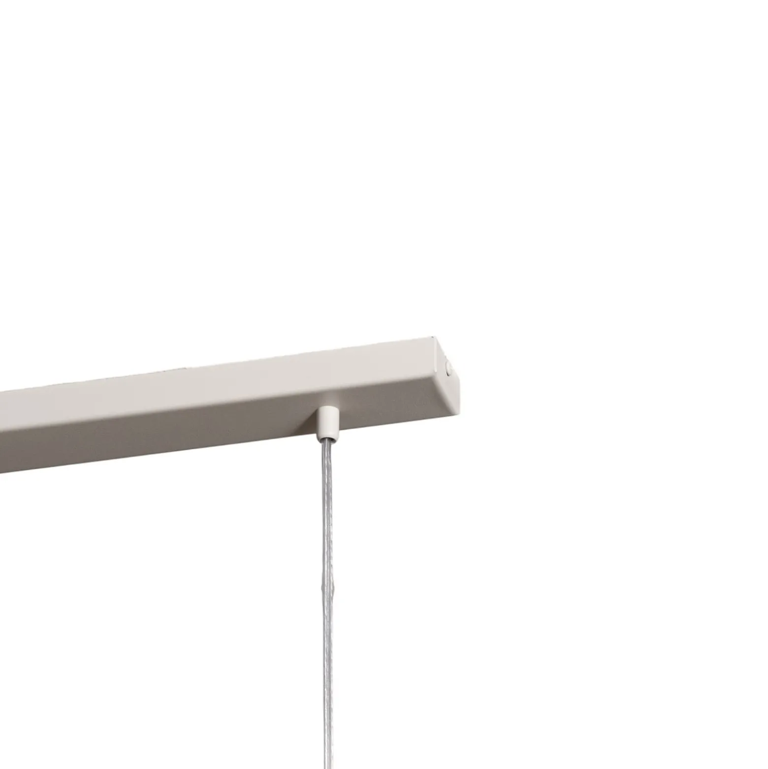 Hängeleuchte Rif 2, taupe 2-flammig, linear, Stahl