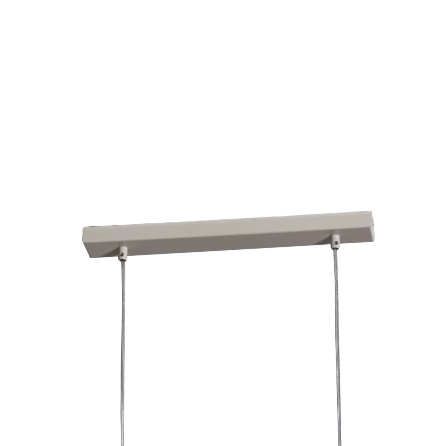 Hängeleuchte Rif 2, taupe 2-flammig, linear, Stahl