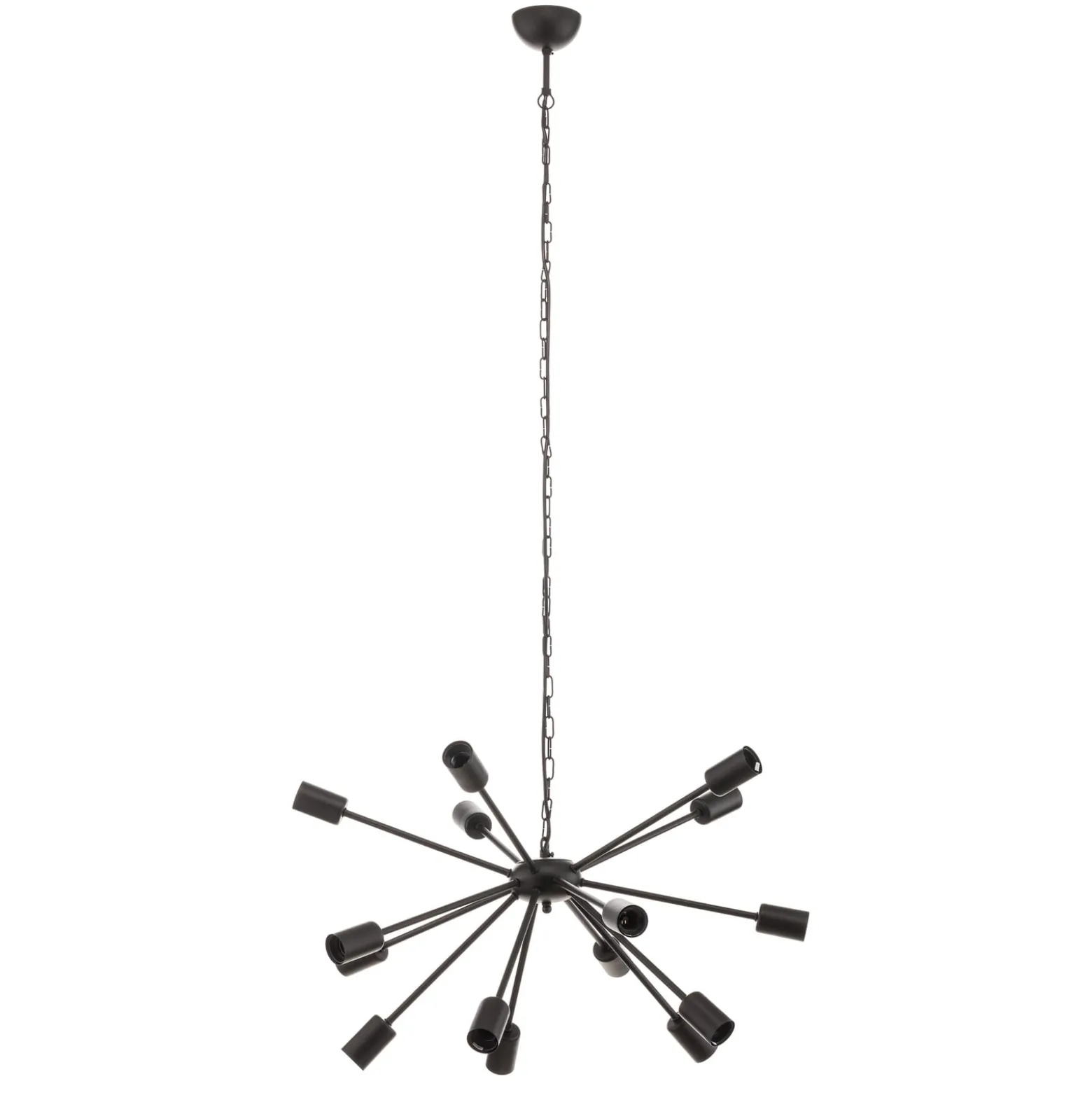 Hängeleuchte Rod Black XV, schwarz, 15-flammig
