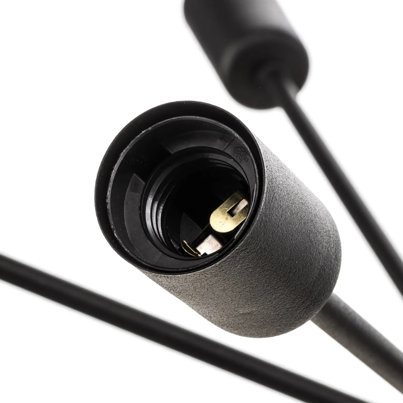 Hängeleuchte Rod Black XV, schwarz, 15-flammig