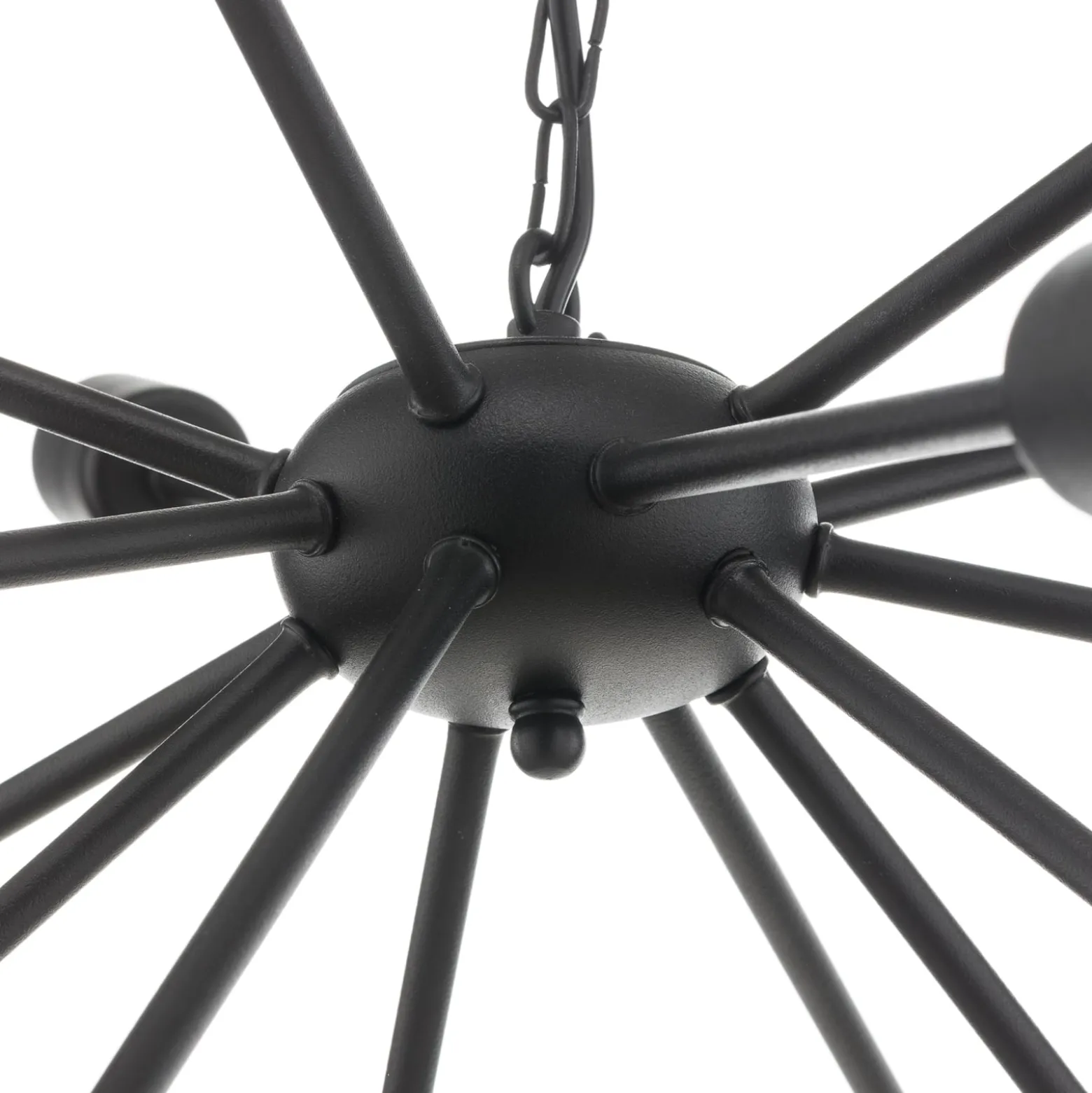 Hängeleuchte Rod Black XV, schwarz, 15-flammig