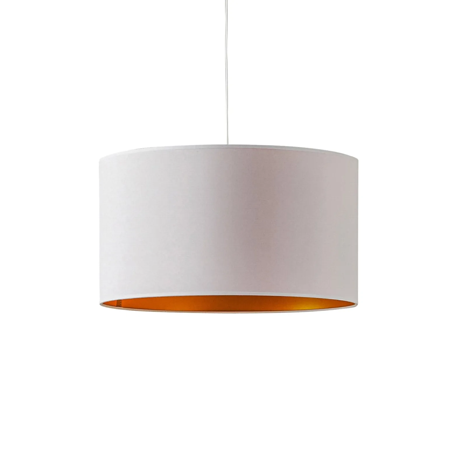 Hängeleuchte Roller, weiß/gold, Ø 45 cm