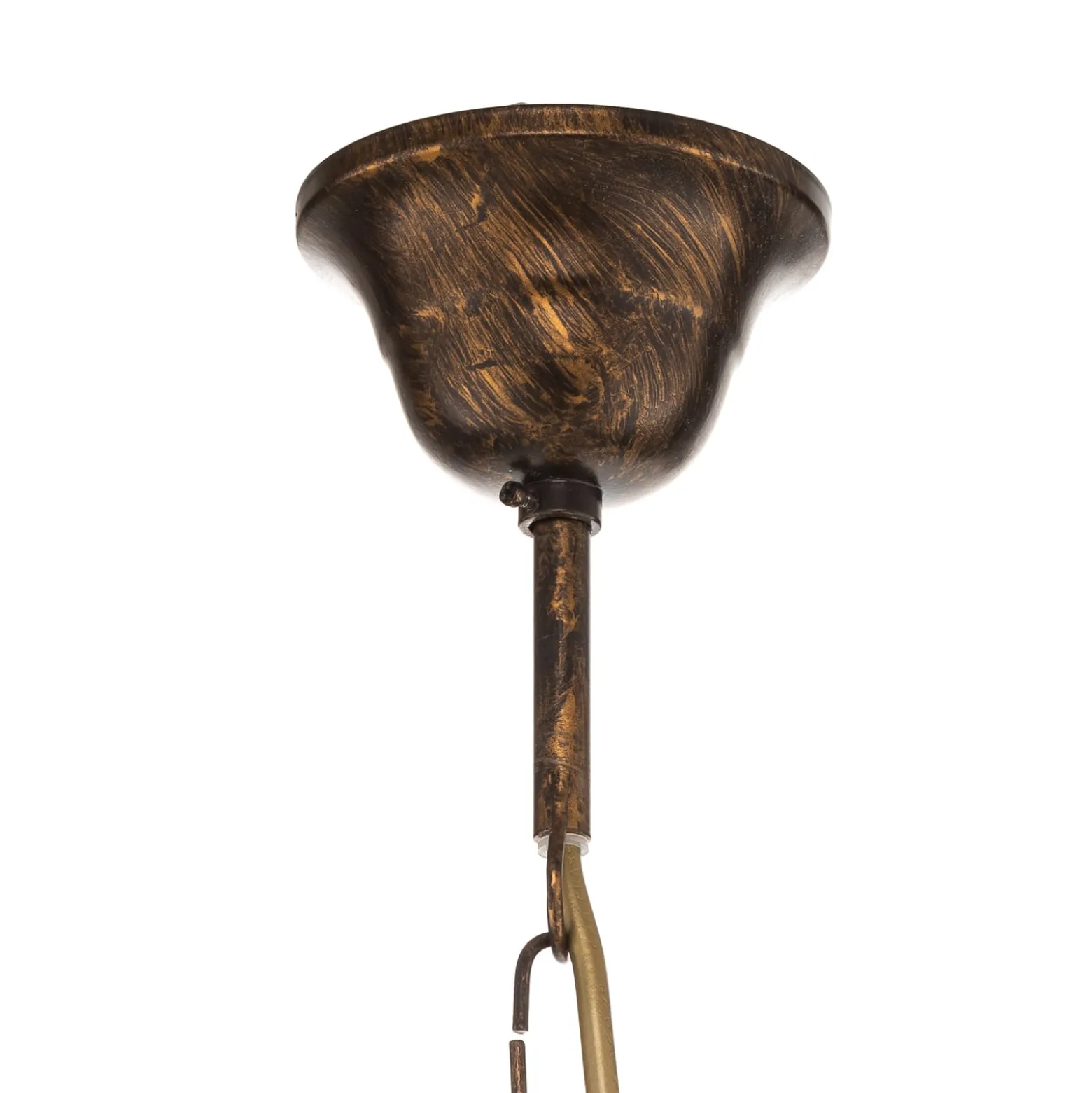 Hängeleuchte Rosina zweiflammig hellrosa/bronze