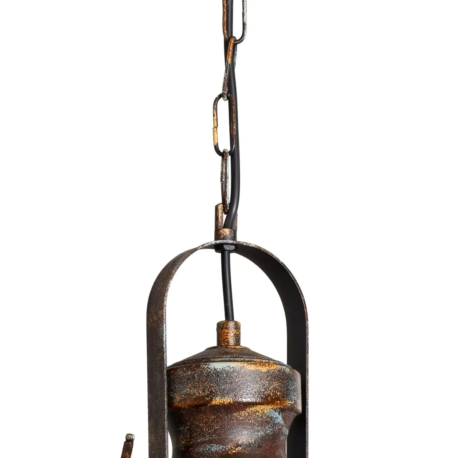 Hängeleuchte Saglam, 1-flammig, altmessing, Ø 30 cm, Metall