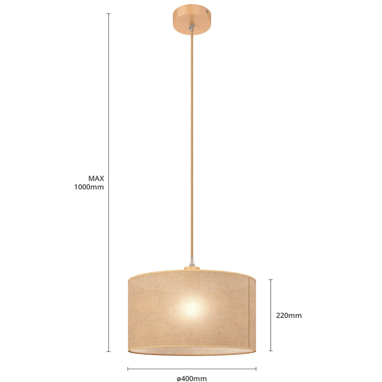 Hängeleuchte Senso, rund, Ø 40 cm