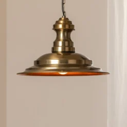 Hängeleuchte Sivani MR-637, gold antik, Metall, Ø 39 cm