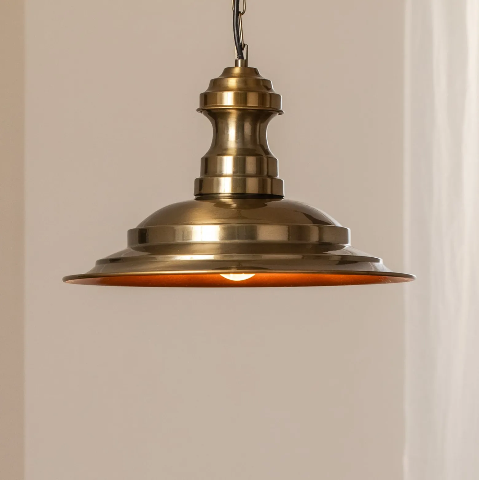 Hängeleuchte Sivani MR-637, gold antik, Metall, Ø 39 cm