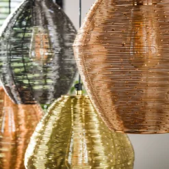 Hängeleuchte Spoelamp, multicolor, Metall, 5-flammig, E27