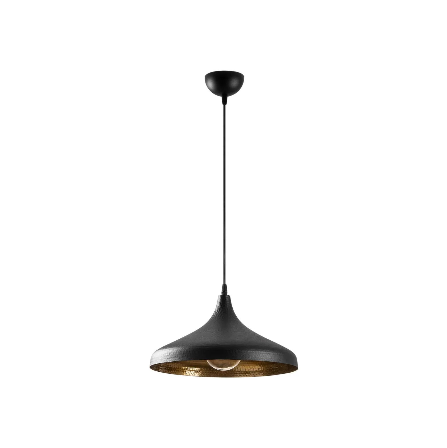 Hängeleuchte Tattoo 2641, Ø36cm, schwarz/gold