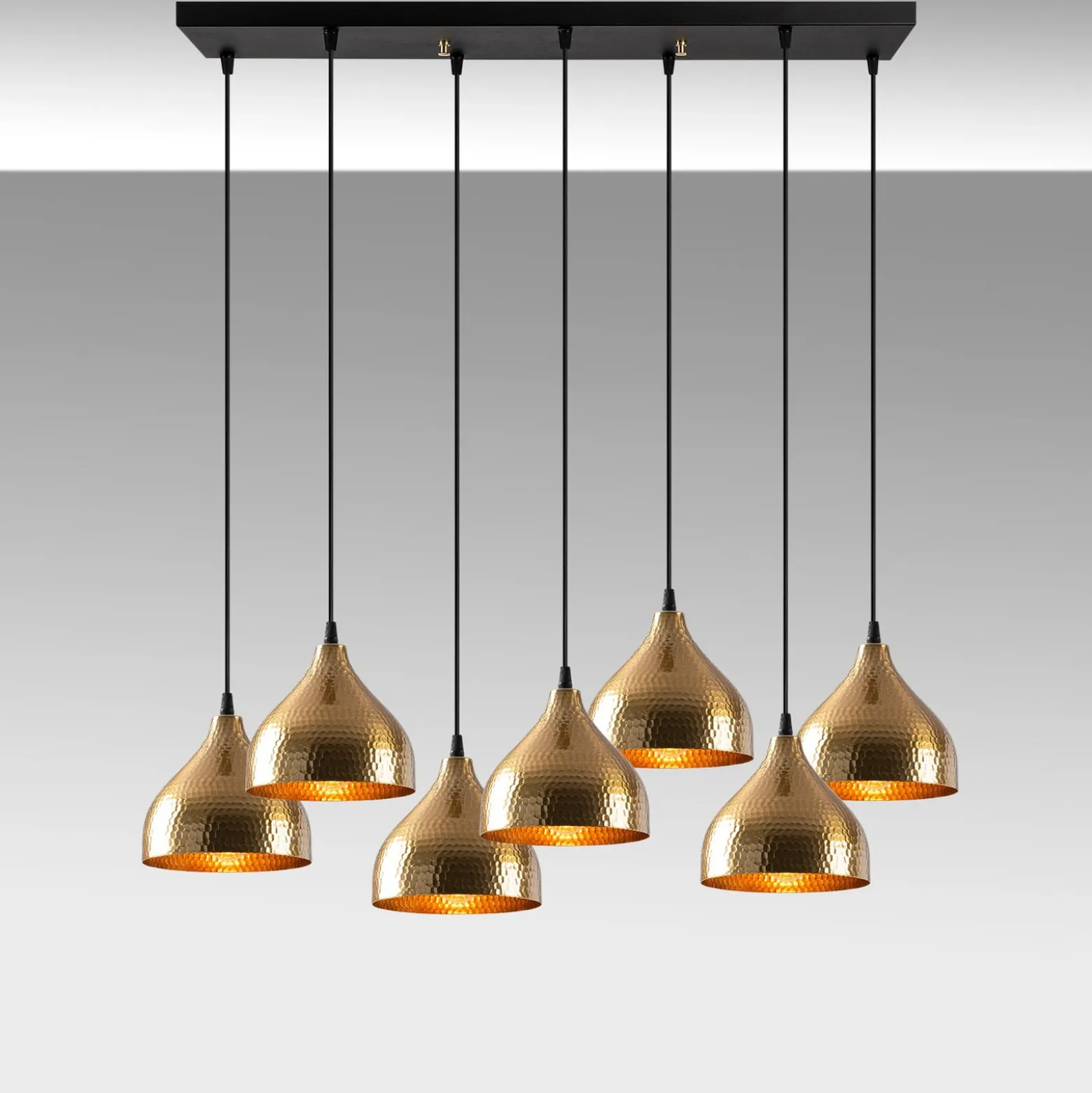 Hängeleuchte Tattoo 6222 7-flammig gold