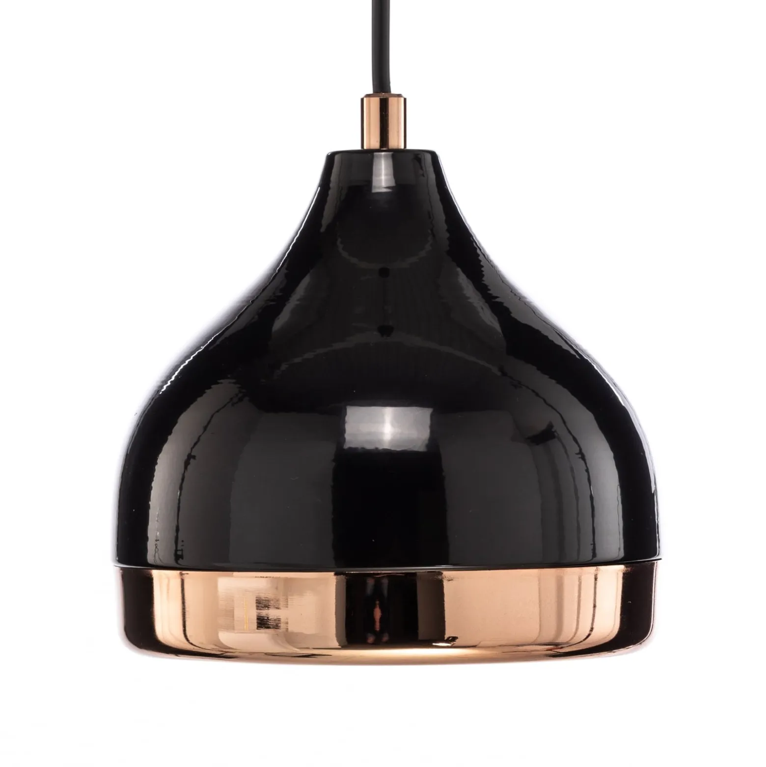 Hängeleuchte Yildo 6866 1-flg Ø17cm schwarz/kupfer
