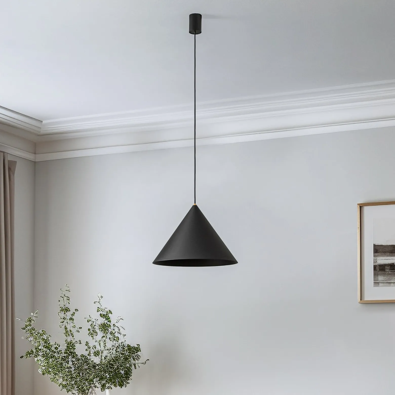 Hängeleuchte Zenith M, schwarz, Ø 35 cm