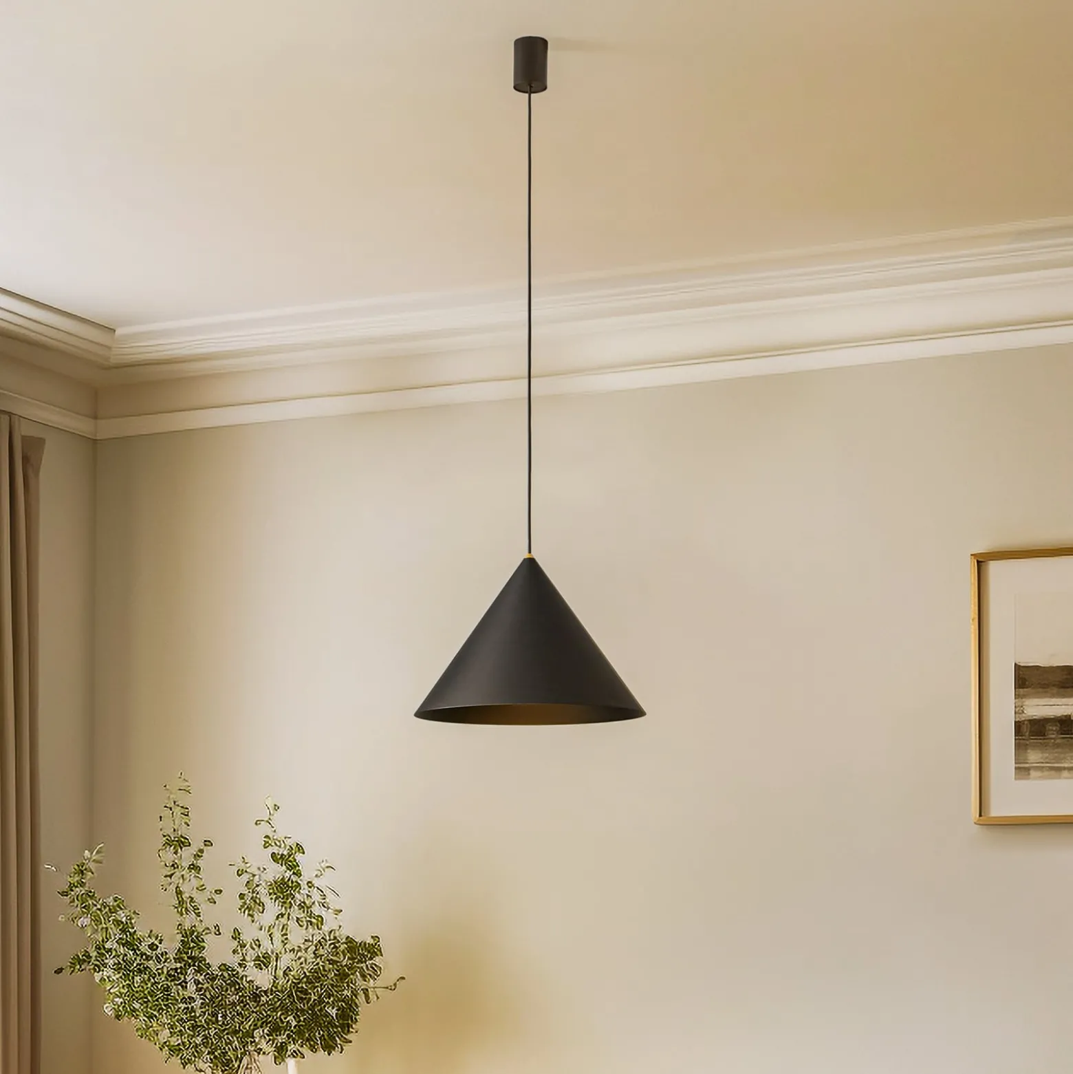 Hängeleuchte Zenith M, schwarz, Ø 35 cm