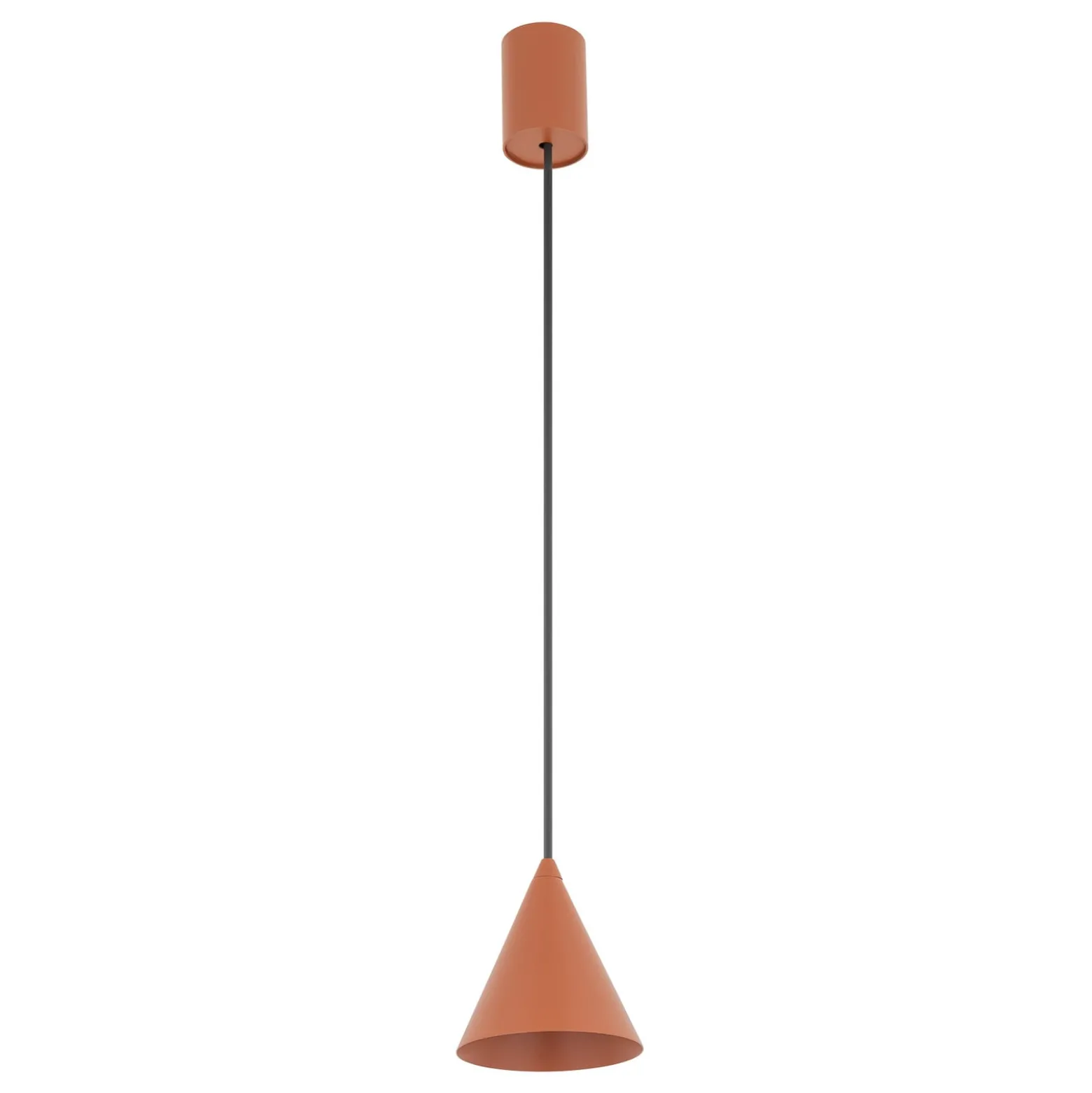 Hängeleuchte ZENITH, terracotta, Ø 11 cm, Metall, GU10