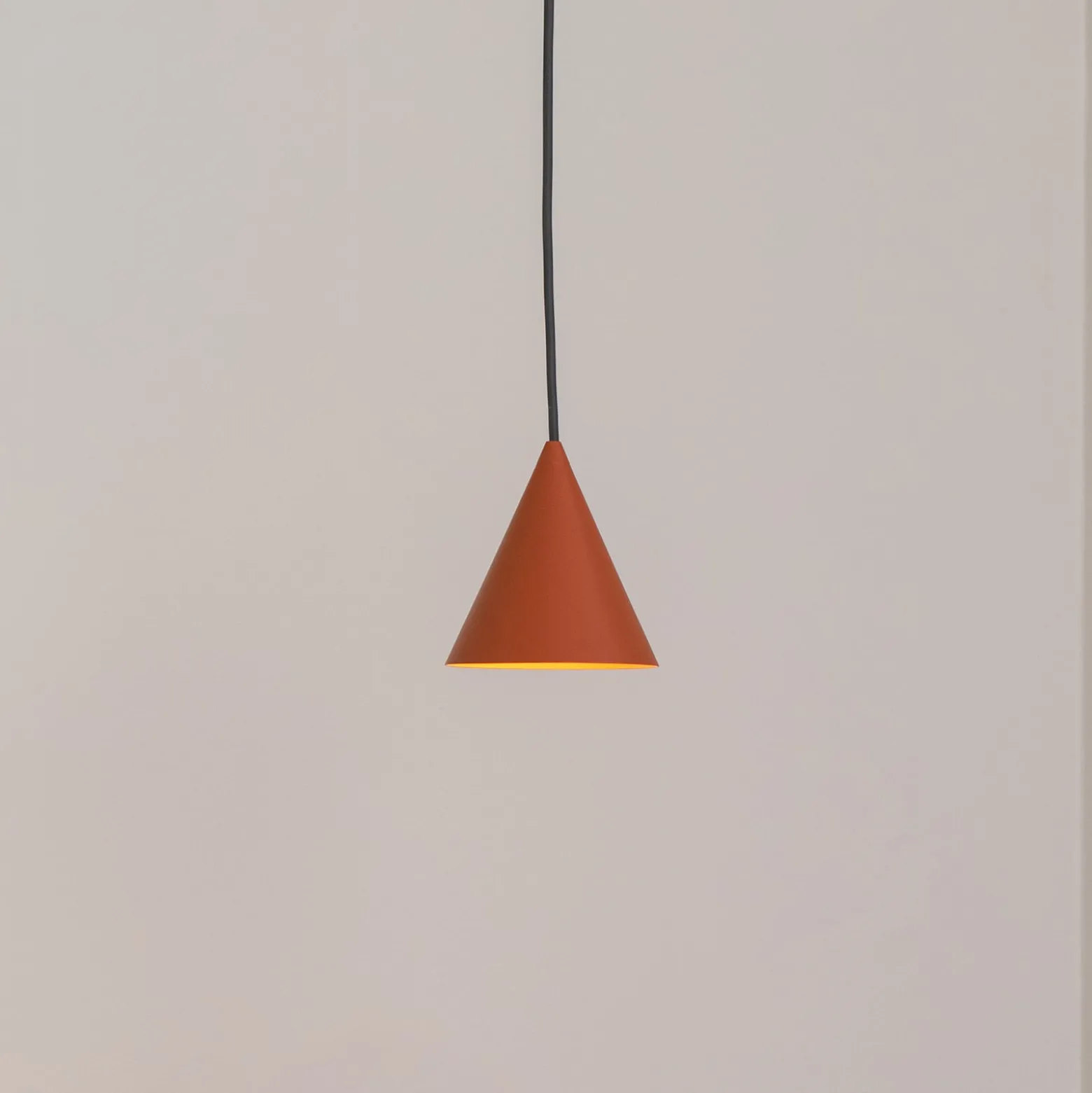 Hängeleuchte ZENITH, terracotta, Ø 11 cm, Metall, GU10