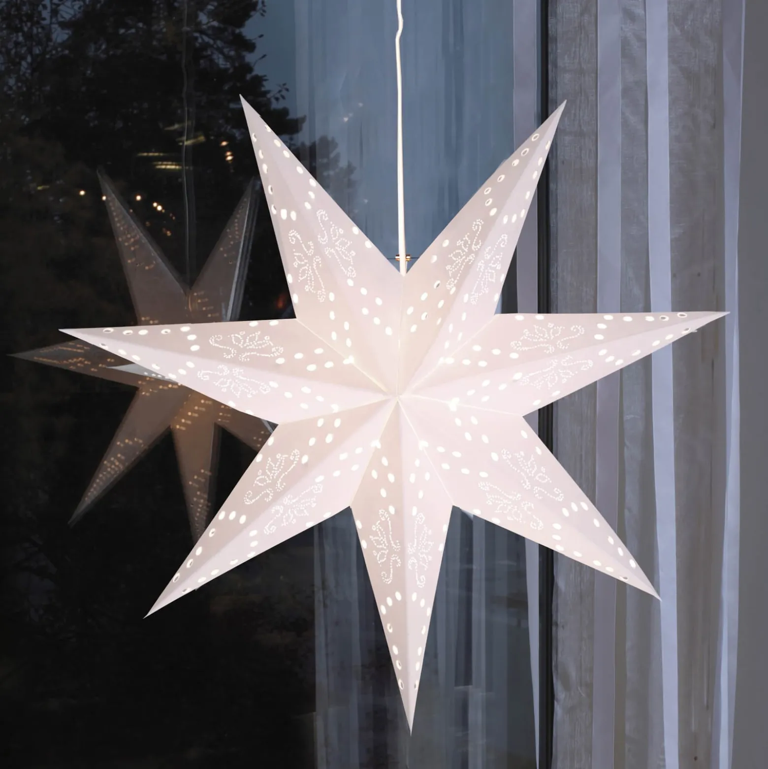 Hängender Papierstern Romantic Star