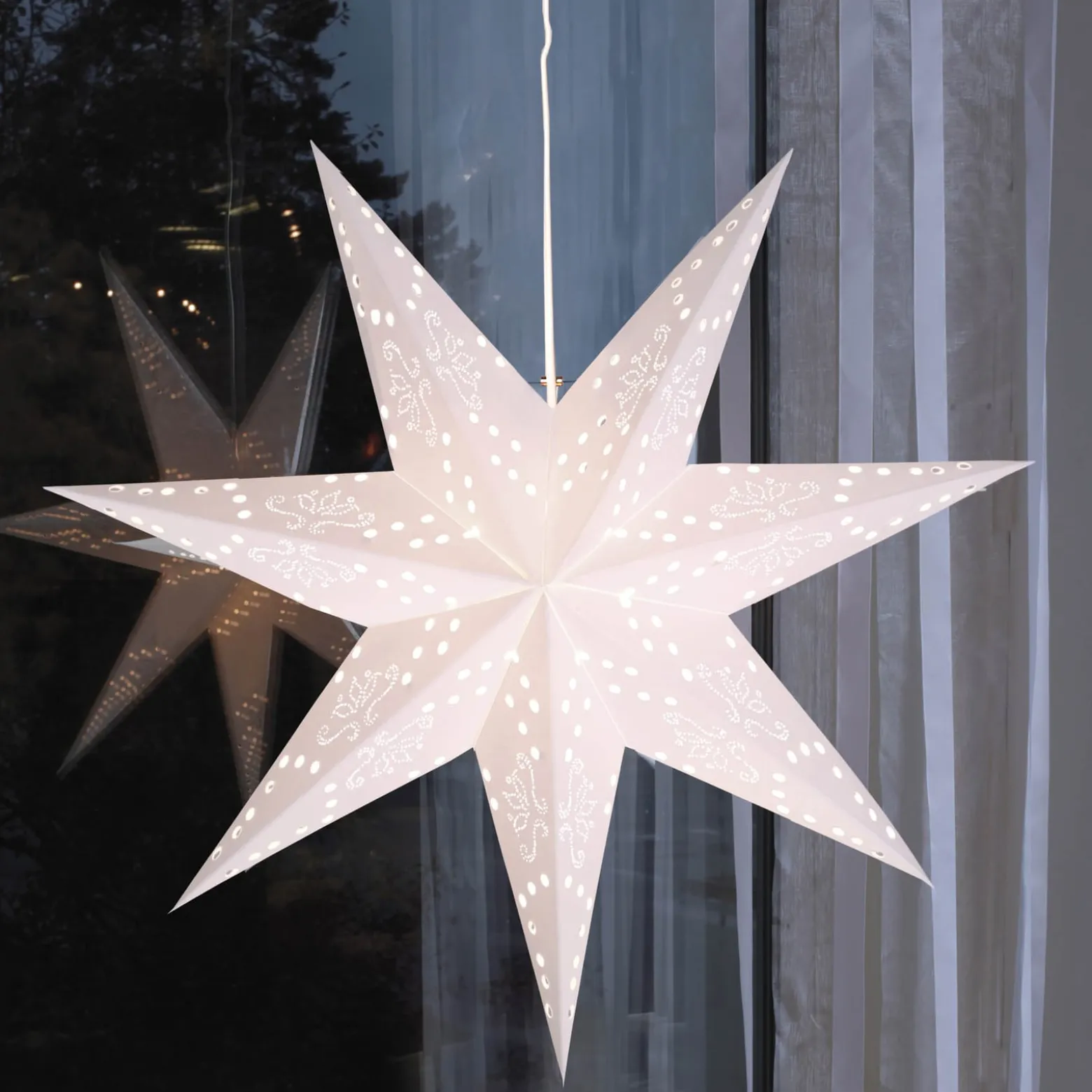 Hängender Papierstern Romantic Star