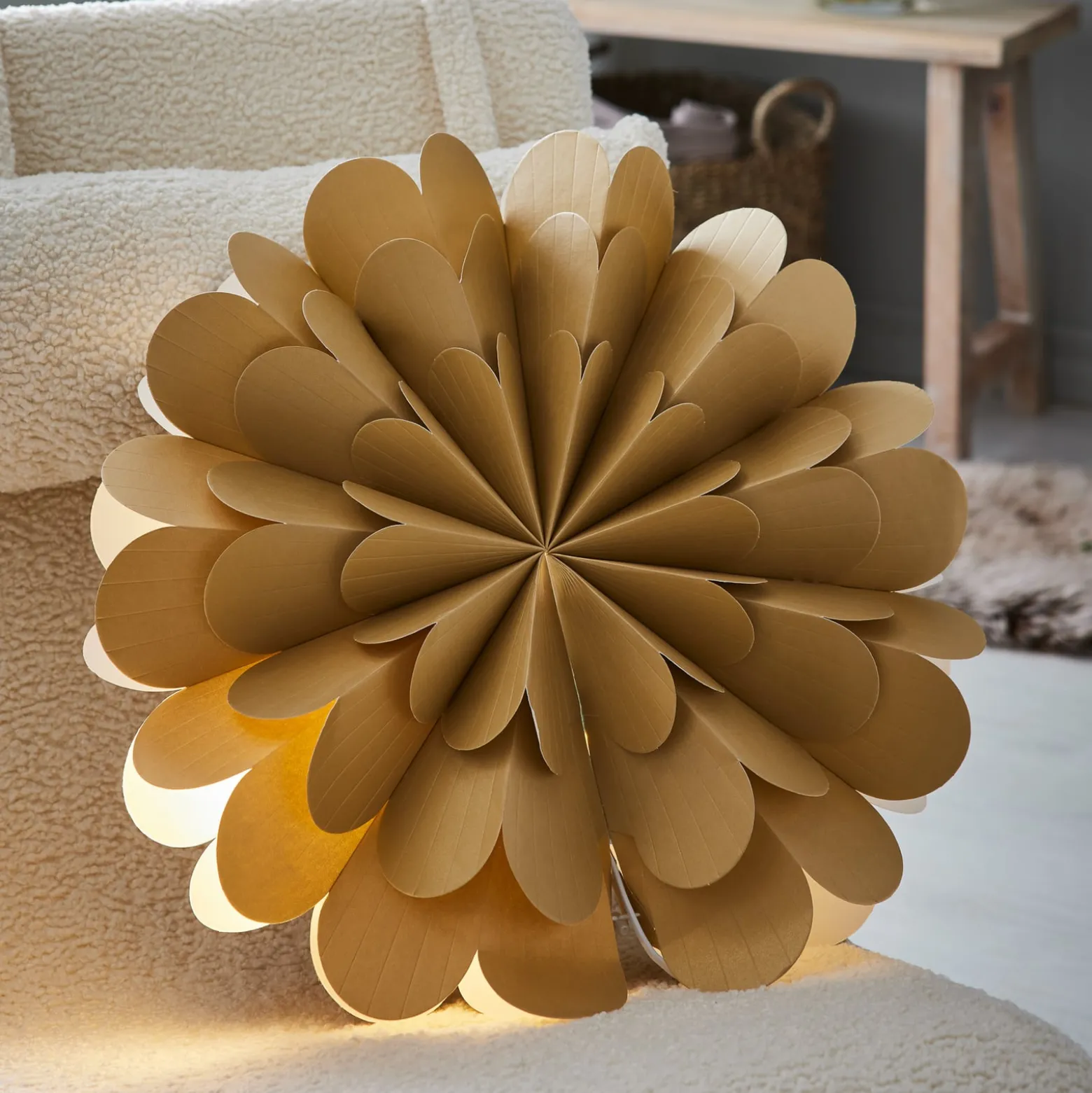 Hängestern Maravilla, gold Ø 60 cm