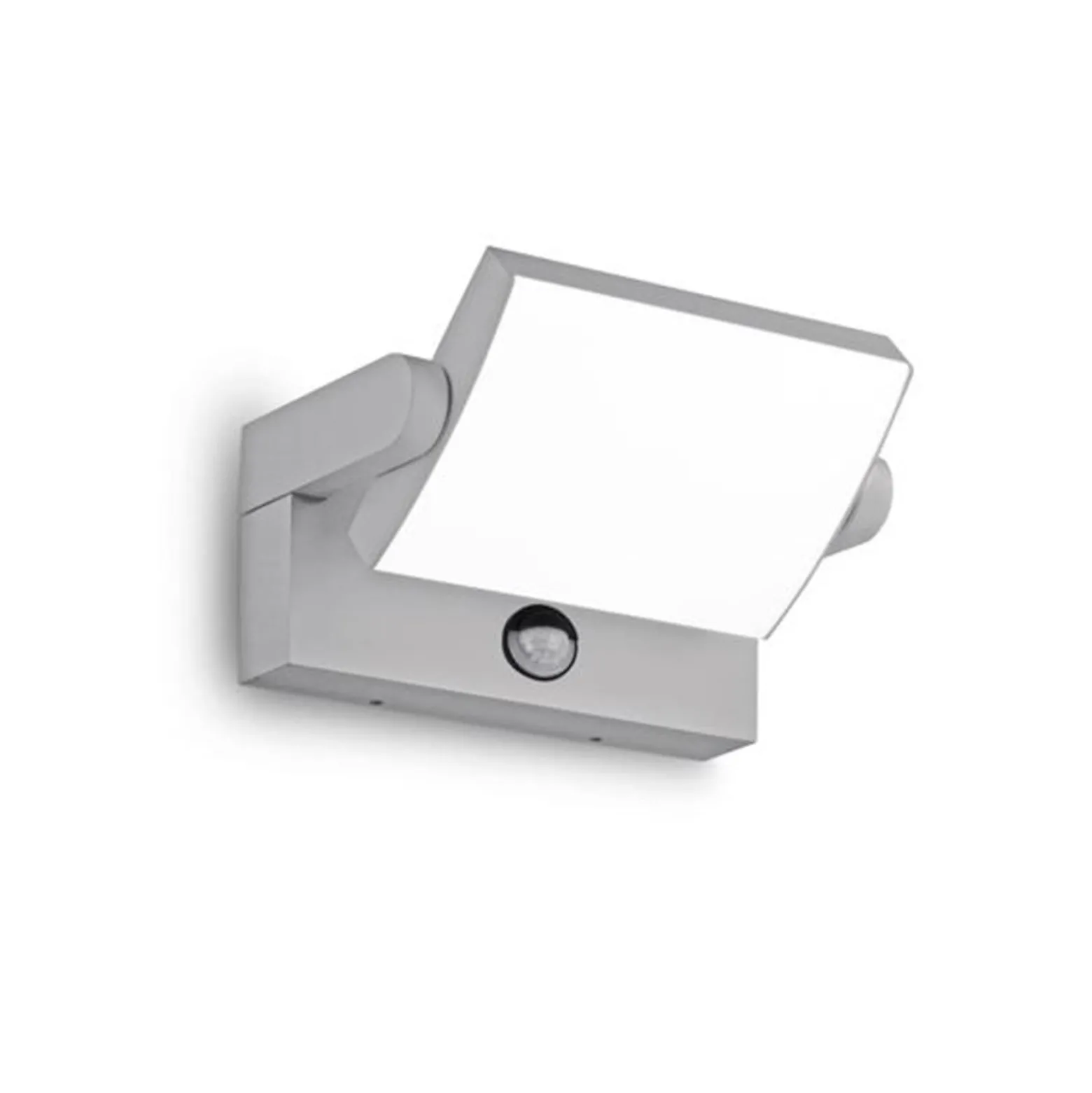 Ideal Lux LED-Sensor-Außenwandlampe Swipe grau Metall 3.000K