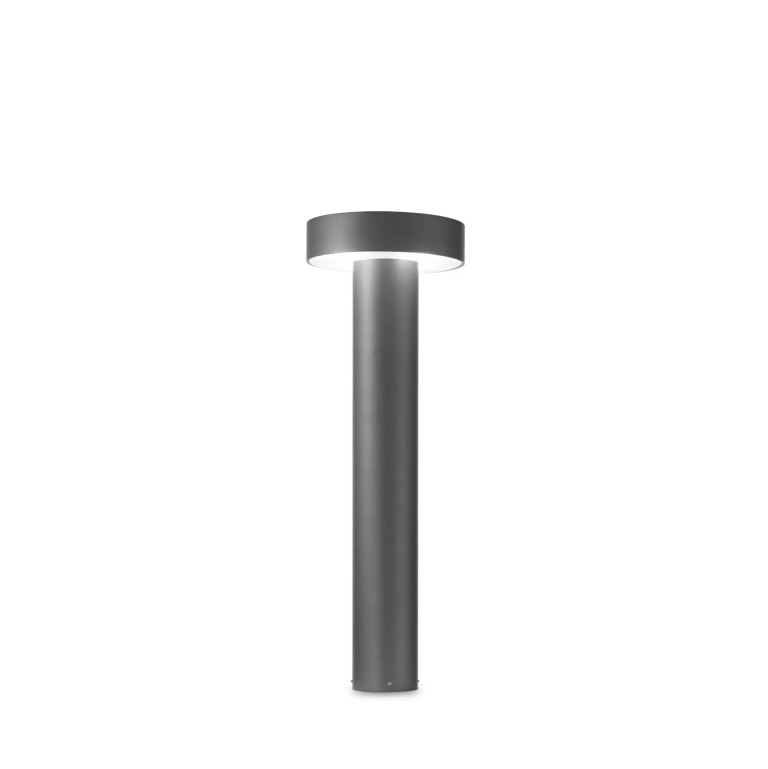 Ideal Lux Wegeleuchte Tesla anthrazit, Aluminium, Höhe 60 cm
