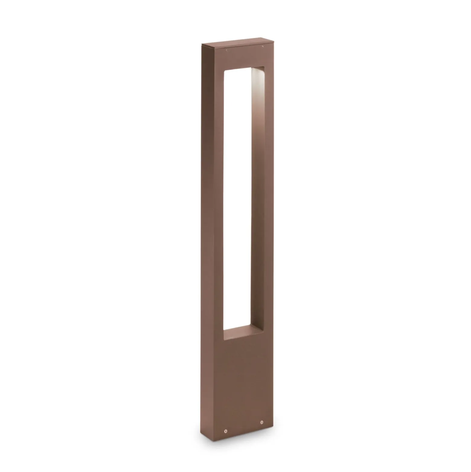 Ideal Lux Wegeleuchte Vega, braun, Aluminium, Höhe 80 cm