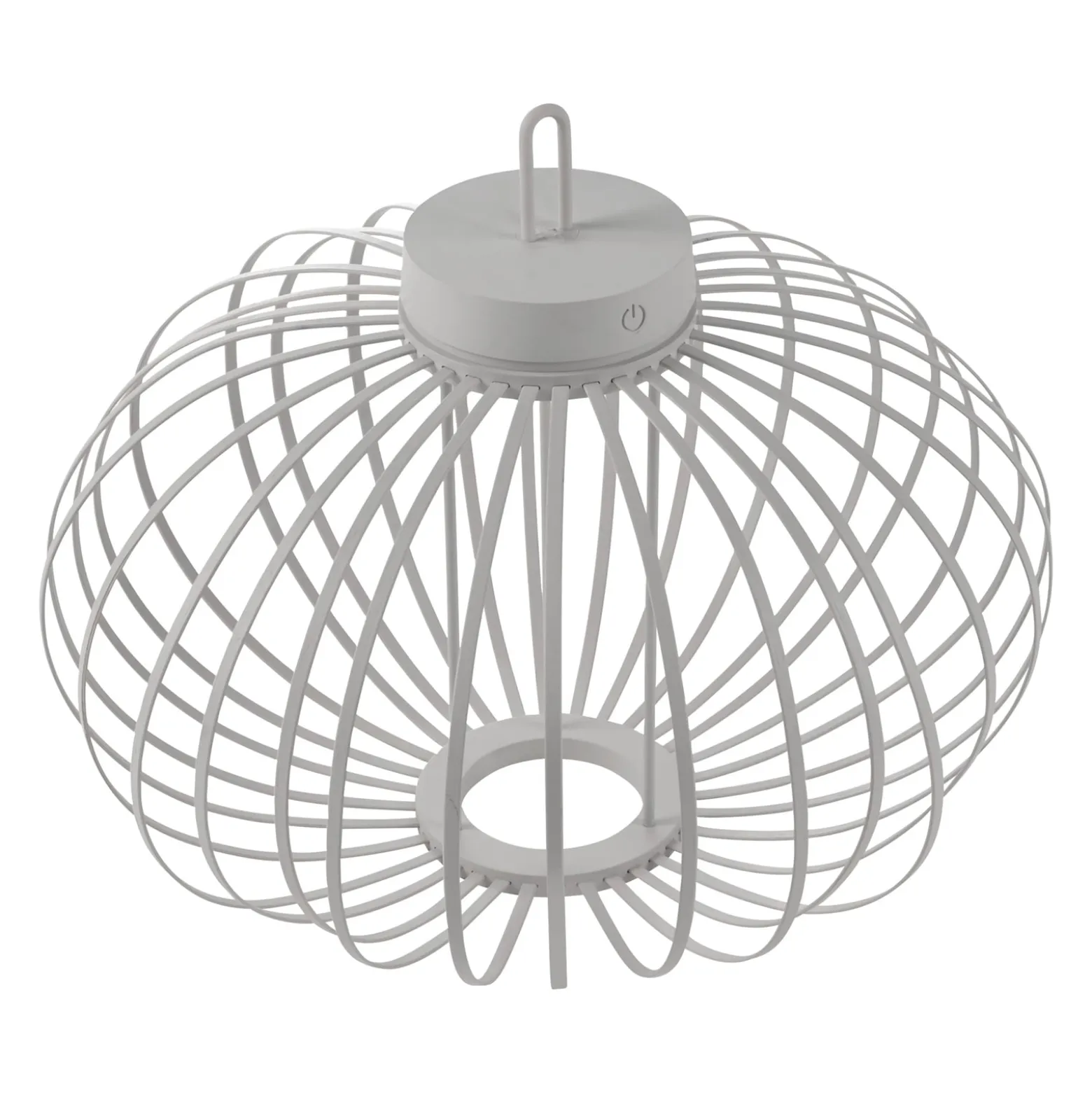 JUST LIGHT. LED-Akku-Tischleuchte Akuba, weiß, 37 cm, Bambus