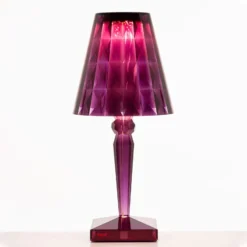 Kartell Big Battery - Tischlampe IP54, pflaume