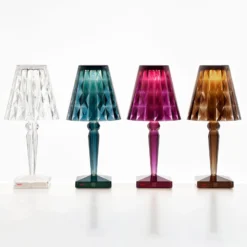 Kartell Big Battery - Tischlampe IP54, transparent