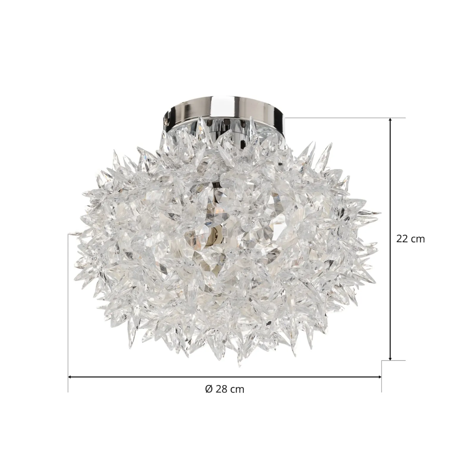 Kartell Bloom CW2 LED-Deckenleuchte, 28 cm