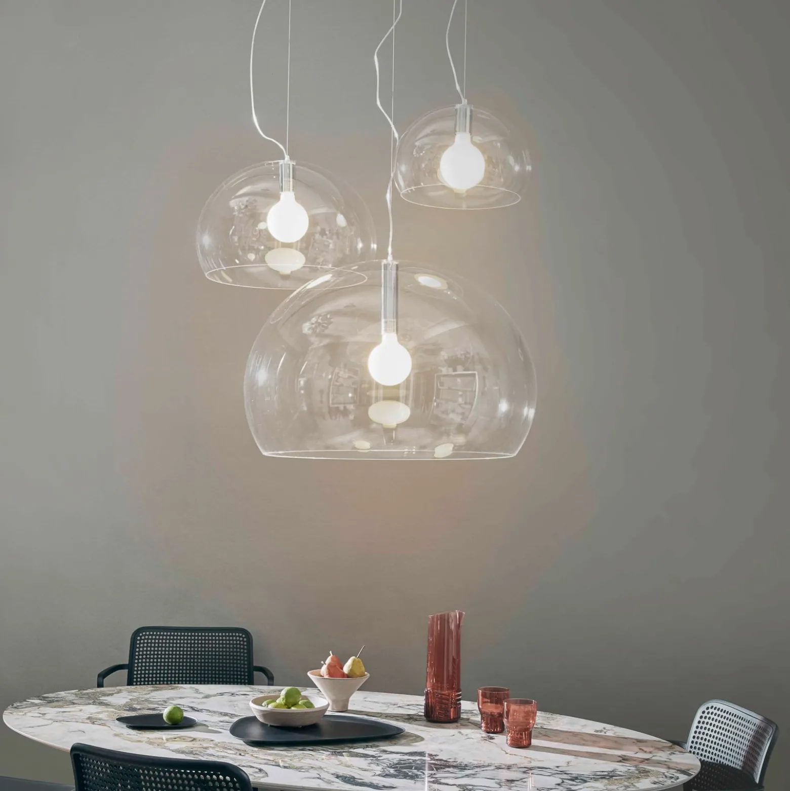 Kartell FL/Y - LED-Pendellampe, transparent