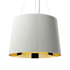 Kartell Gé LED-Hängeleuchte, weiß/gold