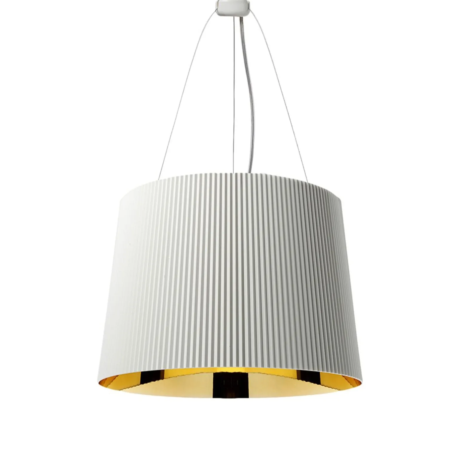 Kartell Gé LED-Hängeleuchte, weiß/gold