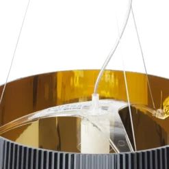 Kartell Gè - LED-Pendellampe, schwarz-golden