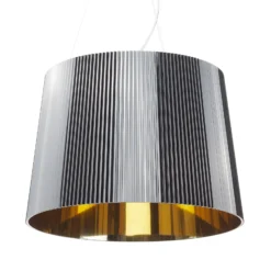 Kartell Gè - LED-Pendellampe, schwarz-golden