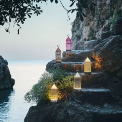 Kartell Lantern LED-Tischleuchte, bernstein IP54