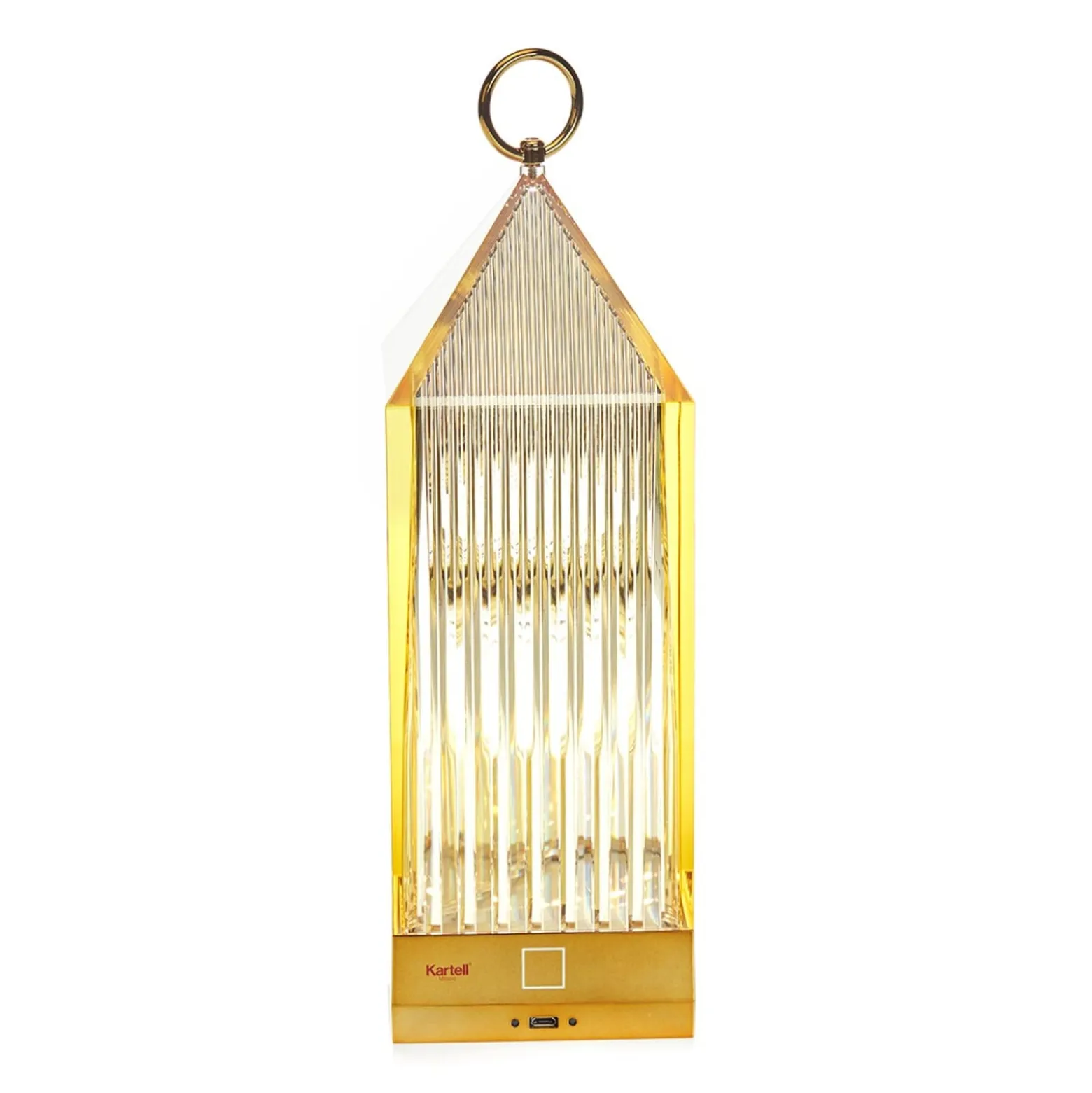 Kartell Lantern LED-Tischleuchte, bernstein IP54