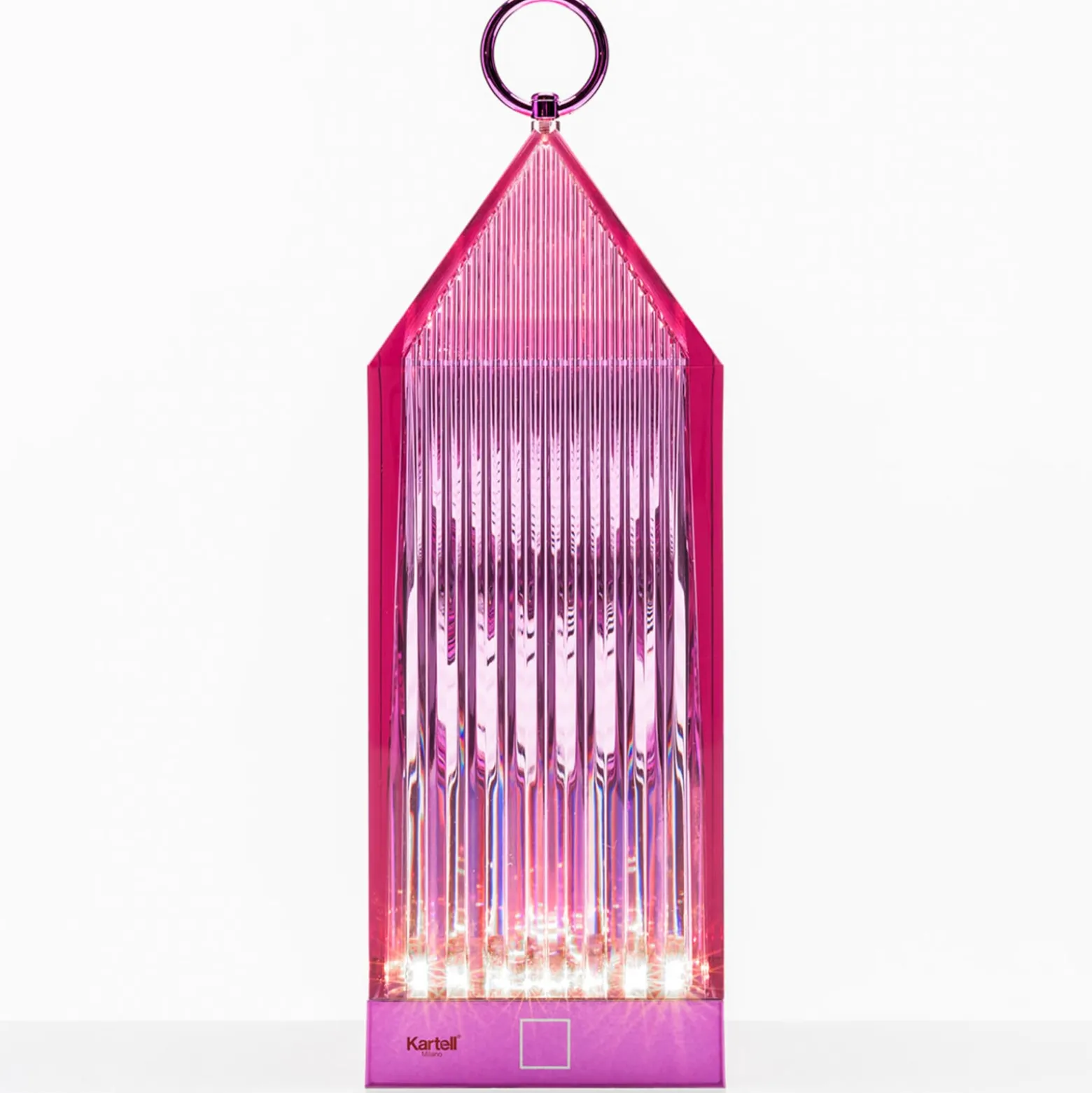 Kartell Lantern LED-Tischleuchte, lilafarben IP54