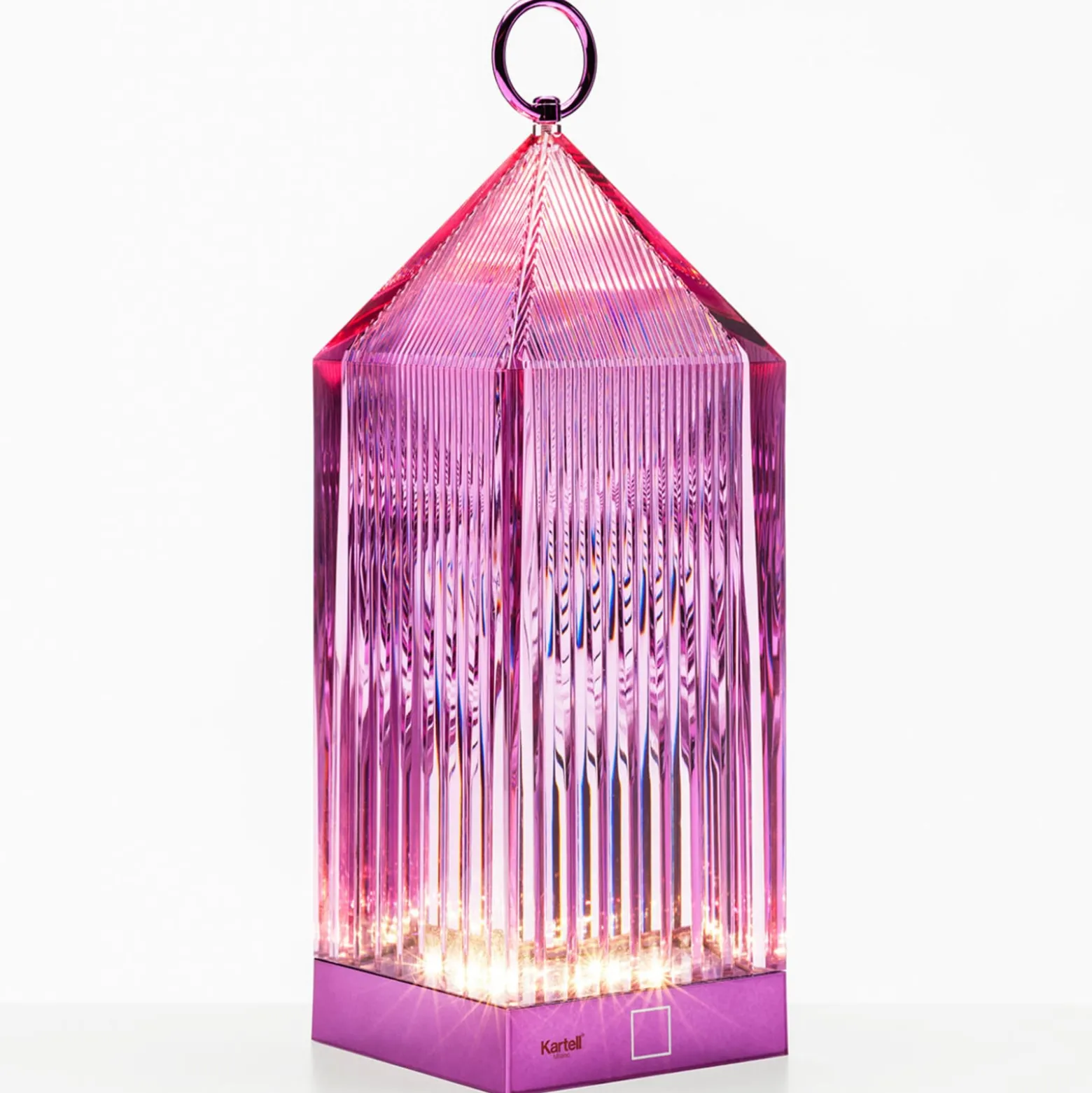 Kartell Lantern LED-Tischleuchte, lilafarben IP54