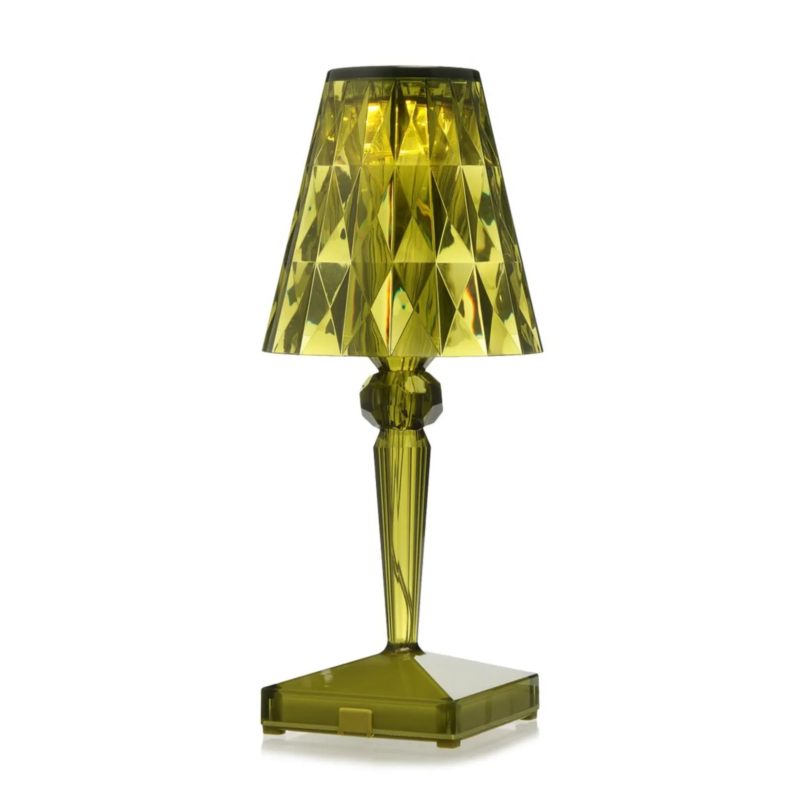 Kartell LED-Akku-Tischlampe Battery, 26 cm, grün, IP54