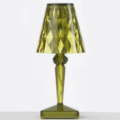 Kartell LED-Akku-Tischlampe Battery, 26 cm, grün, IP54