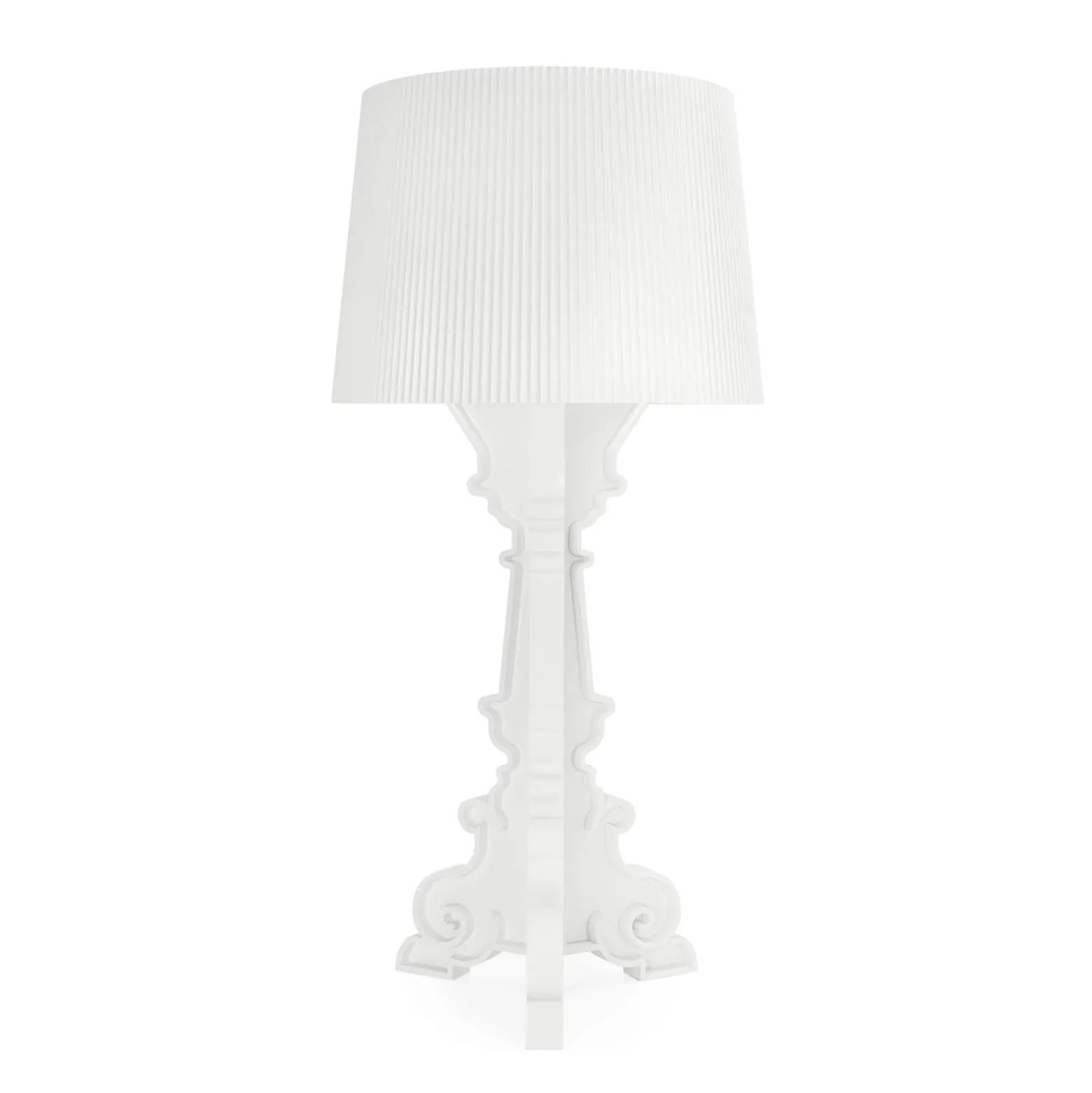 Kartell LED-Tischleuchte Bourgie Mat, weiß, Höhe 78 cm