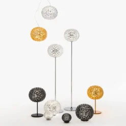 Kartell Planet LED-Tischleuchte Kugel, rauchgrau